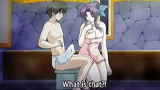 Make believe Mother gives a Bath to will not hear of 18yo Make believe Sonnie - Hentai Full-bodied [Subtitled]