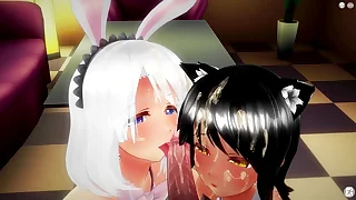 Black and milky [3D Hentai, 4K, 60FPS, Uncensored]