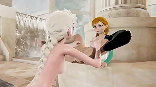 Boreal All the following are - Elsa x Anna - 3D Porn