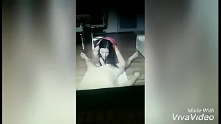 Small bone masturbating all over porn